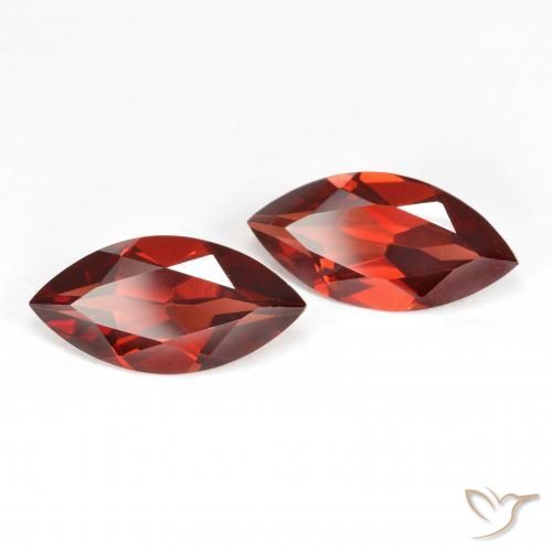 3.77 ctw Red Pyrope Garnet Stones, Natural Pyrope Garnet in Marquise Facet Shape for Sale