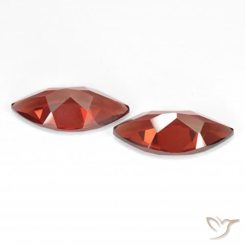 Pyrope Garnet Gemstones in 12 x 6 mm Size for Sale, Pyrope Garnet Stones in Medium Red Color