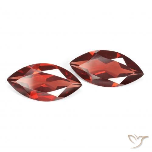 3.43 ctw Red Pyrope Garnet Stones, Natural Pyrope Garnet in Marquise Facet Shape for Sale