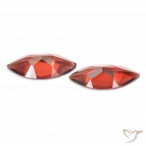 Pyrope Garnet Gemstones in 12.2 x 5.9 mm Size for Sale, Pyrope Garnet Stones in Sangria Red Color