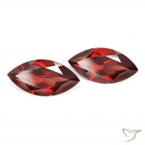 4.47 ctw Red Pyrope Garnet Stones, Natural Pyrope Garnet in Marquise Facet Shape for Sale