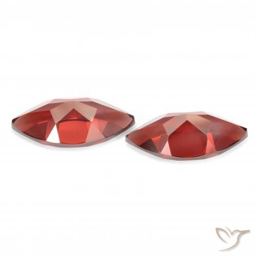 Pyrope Garnet Gemstones in 12.2 x 6.1 mm Size for Sale, Pyrope Garnet Stones in Sangria Red Color
