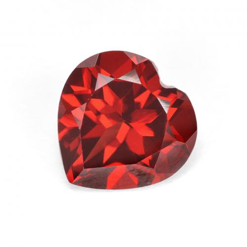 Blood Red Pyrope Garnet Gem - 2.3ct Heart Facet (ID: 621197)