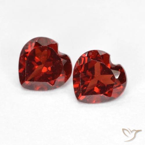 1.06 ct Heart Cut Pyrope Garnet, 5.1 x 5.1 mm From Mozambique, Photo A