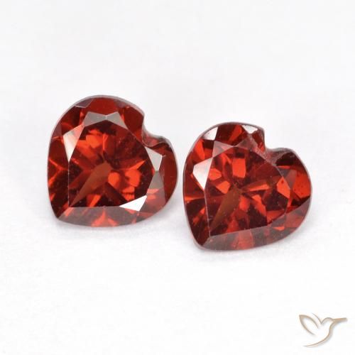 1.06 ct Heart Cut Pyrope Garnet, 5.1 x 5.1 mm From Mozambique, Photo A