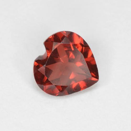 Rojo medio Granate Piropo Gema - 0.5ct Forma de corazón (ID: 625486)
