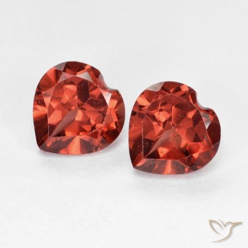 1.31ctw Natural Medium Red Pyrope Garnet, Heart, VVS-VS