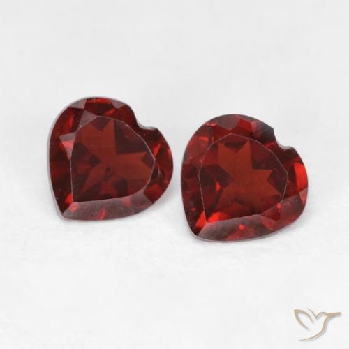1.04ctw Natural Blood Red Pyrope Garnet, Heart, VVS-VS