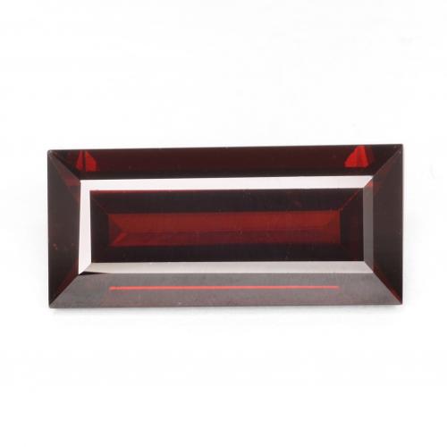 8.55ct Baguette Facet Red Garnet from Tanzania, Dimension 17.9 x 8.1mm, VVS Clarity, Natural untreated gemstone, 1pc Garnet in Dark Red Color, Mohs Hardness of 6.5 - 7.5 suitable for daily wear jewelry, Aquarius Zodiac Stone, Photo A