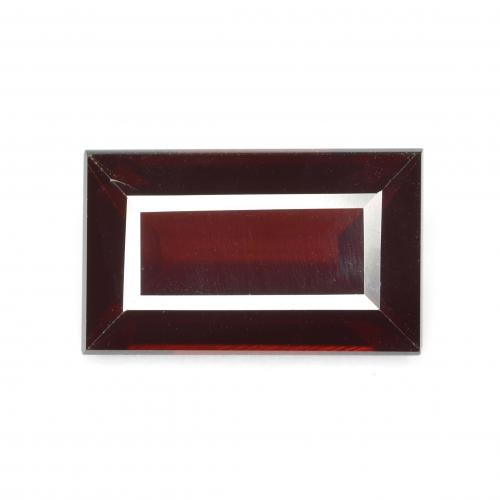 13,8 x 8,4mm baguetteschliff roter Granat aus Tansania, Gewicht 6,14 ct, 1 Stück Granat - Farbe: Dunkelrot, natürlicher Edelstein in VVS Reinheit, Mohs-Härte von 6,5 - 7,5 Geeignet für den täglichen Gebrauch im Schmuck, Stein der Gesundheit, Photo A