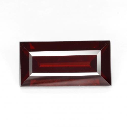 Grenat Pyrope Baquette en damier des États-Unis 7,16 ct, dimension 15,8 x 7,9mm, pureté vvs, pierre gemme naturelle Non traité, 1 pièce de grenats pyrope de couleur Rouge foncé, dureté Mohs de 6.5 à 7.5 convient aux bijoux de tous les jours, pierre de sagesse, Photo A