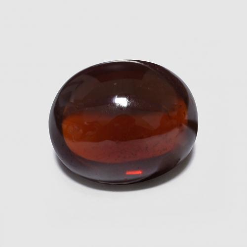 Granate Piropo Cabujón Óvalo de 3,8 ct de Mozambique, Dimensión 9,7 x 8,1mm, Claridad Translúcido, Piedra preciosa natural No tratado, 1 pieza de Granate Piropo en color Rojo oscuro, Dureza Mohs de 6.5 - 7.5 Adecuado para joyas de uso diario, Photo A