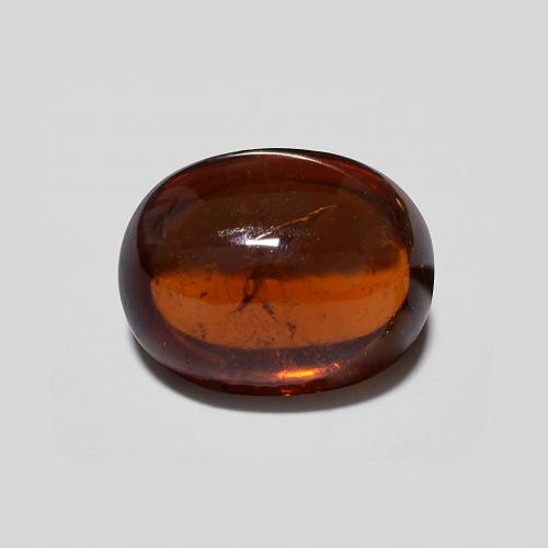 3.33ct Oval Cabochon Red Pyrope Garnet from Mozambique, Dimension 9.3 x 7.3mm, Natural untreated Gemstone, Transparent Clarity, 1 piece Pyrope Garnet in Dark Red Color, Mohs Hardness of 6.5 - 7.5 suitable for daily wear jewelry, Photo A