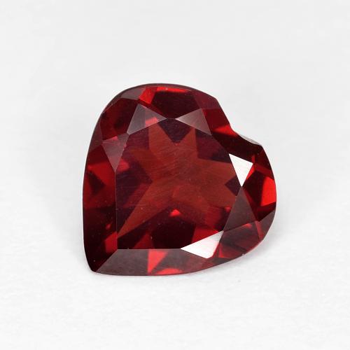 1,56ct Cuore sfaccettato rosso Granato piropo dal Mozambico, Dimension 7,9 x 7,7mm, Natural non trattati Gemstone, VVS Clarity, 1 piece Granato piropo in Rosso Sangue Profondo Color, Mohs Hardness of 6,5 - 7,5 adatto per gioielli da indossare ogni giorno, Photo A