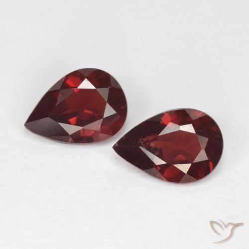 1.42ctw Natural Deep Blood Red Pyrope Garnet, Pear Shape, VS