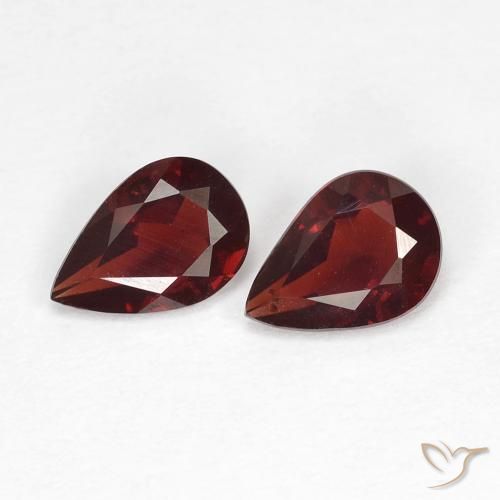1.34ctw Natural Dark Red Pyrope Garnet, Pear Shape, VS