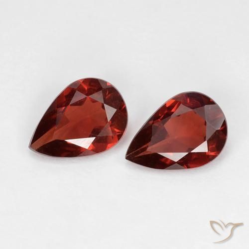 1.32ctw Natural Deep Red Pyrope Garnet, Pear Shape, VVS-VS