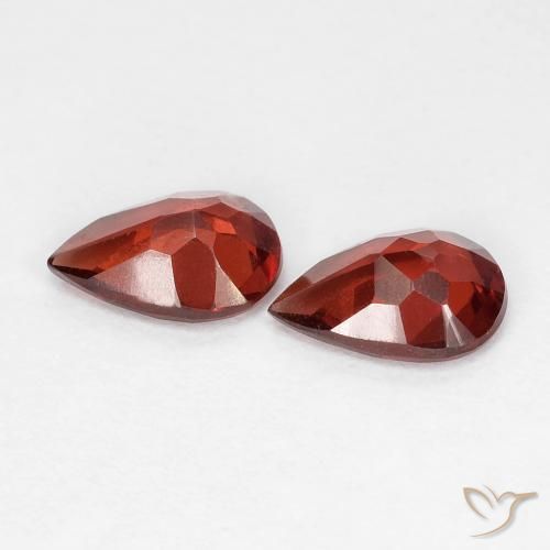 Pyrope Garnet Gemstones in 6.8 x 4.8 mm Size for Sale, Pyrope Garnet Stones in Deep Red Color