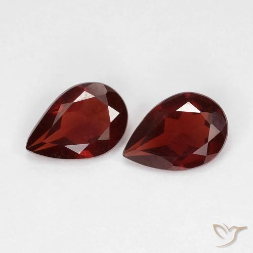 1.21 ct Pear Cut Pyrope Garnet, 6.8 x 4.7 mm From Mozambique, Photo A