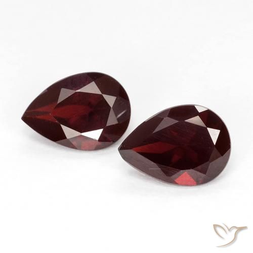 1.85ctw Natural Deep Red Pyrope Garnet, Pear Shape, VVS-VS