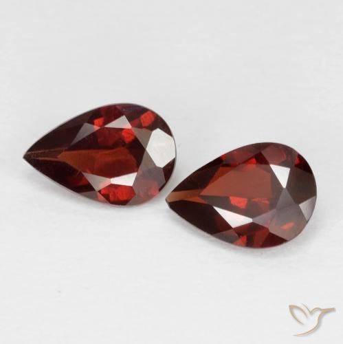 1.48ctw Natural Deep Red Pyrope Garnet, Pear Shape, VS