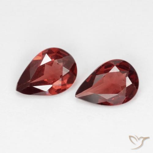 1.20ctw Natural Dark Red Pyrope Garnet, Pear Shape, VS