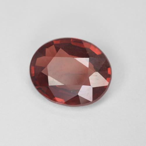 2.01 ct Red Pyrope Garnet Stone, Natural Pyrope Garnet in Oval Facet Shape for Sale