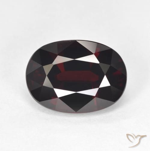 6.22 ct Oval Cut Pyrope Garnet, 12.4 x 9 mm From Mozambique, Photo A