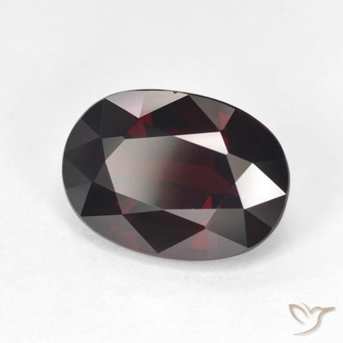 6.22 ct Red Pyrope Garnet Stone, Natural Pyrope Garnet in Oval Facet Shape for Sale