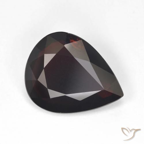 4.28 ct Red Pyrope Garnet Stone, Natural Pyrope Garnet in Pear Facet Shape for Sale