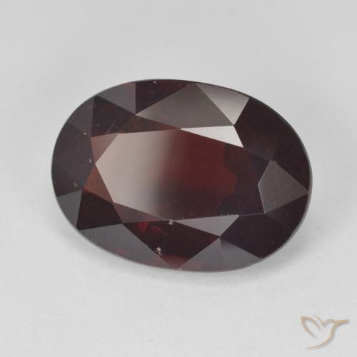 9.63 ct Red Pyrope Garnet Stone, Natural Pyrope Garnet in Oval Facet Shape for Sale