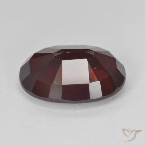 Pyrope Garnet Gemstone in 15.2 x 11 mm Size for Sale, Pyrope Garnet Stone in Blackish Red Color