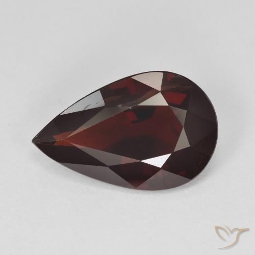 5.51 ct Pear Cut Pyrope Garnet, 15.1 x 9.6 mm From Mozambique, Photo A