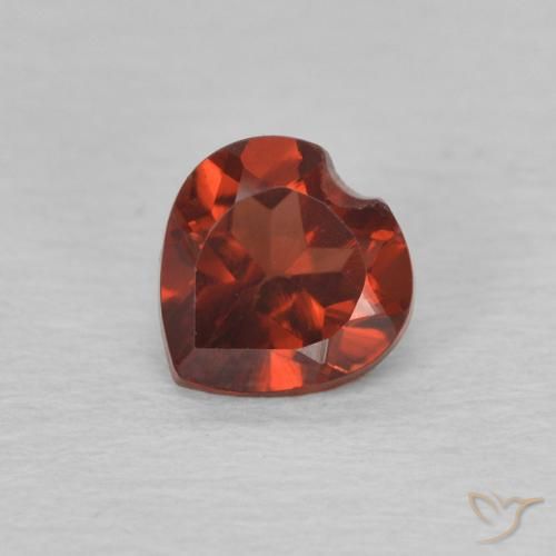 0.65 ct Heart Cut Pyrope Garnet, 5.2 x 5.1 mm From the United States, Photo A