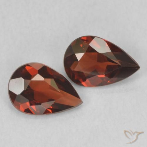 1.18 ctw Red Pyrope Garnet Stones, Natural Pyrope Garnet in Pear Facet Shape for Sale