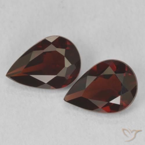1.43ctw Natural Dark Red Pyrope Garnet, Pear Shape, VVS-VS