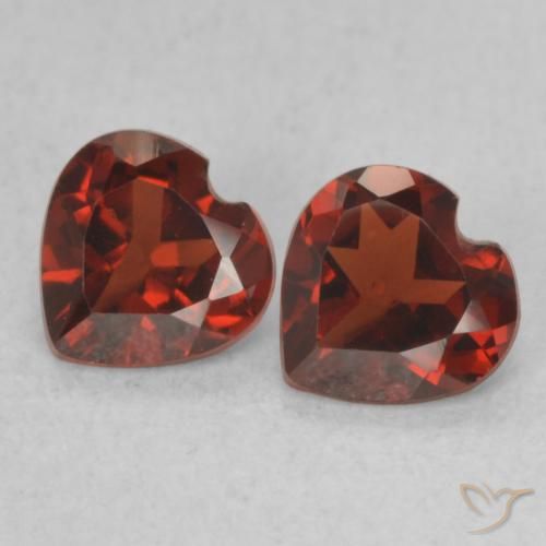 1.06ctw Natural Currant Red Pyrope Garnet, Heart, VVS-VS