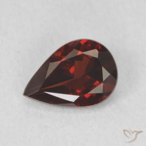 0.78 ct Pear Cut Pyrope Garnet, 7 x 4.9 mm From the United States, Photo A