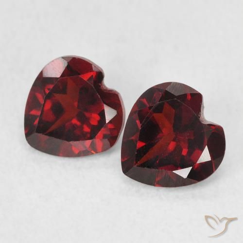 1.12 ct Heart Cut Pyrope Garnet, 5.1 x 5.1 mm From the United States, Photo A
