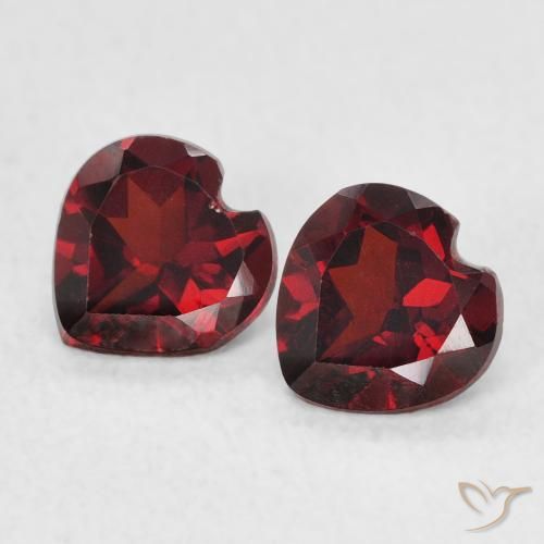 1.18ctw Natural Dark Red Pyrope Garnet, Heart, VS