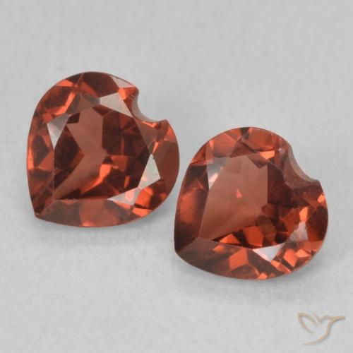1.12ctw Natural Rose Red Pyrope Garnet, Heart, VVS-VS