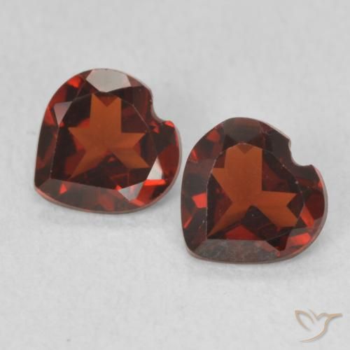 0.92ctw Natural Deep Red Pyrope Garnet, Heart, VVS-VS