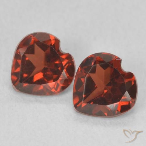 1.01ctw Natural Bright Red Pyrope Garnet, Heart, VVS-VS