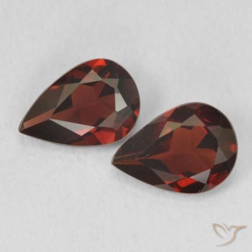 1.35ctw Natural Deep Red Pyrope Garnet, Pear Shape, VVS-VS