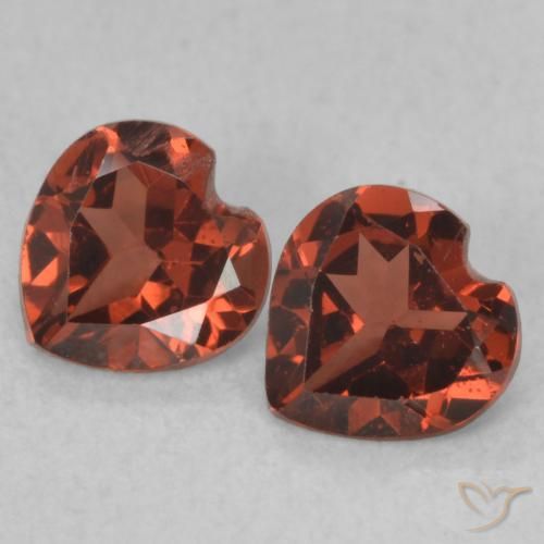 1.04ctw Natural Deep Scarlet Red Pyrope Garnet, Heart, VS