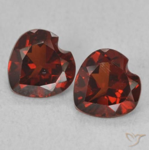 1.07ctw Natural Dark Red Pyrope Garnet, Heart, VS