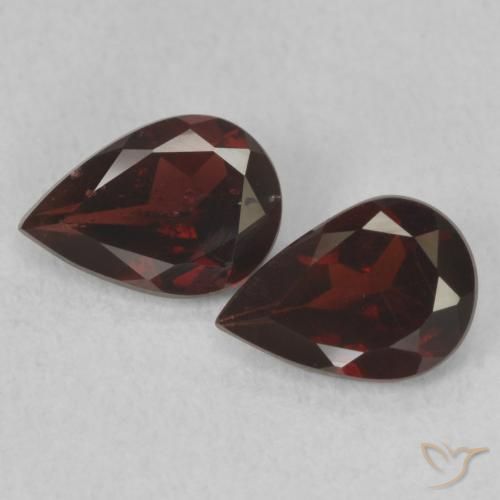 1.35ctw Natural Deep Red Pyrope Garnet, Pear Shape, VS