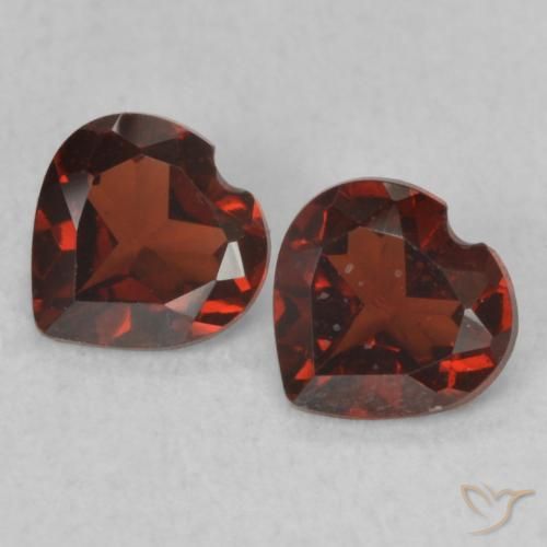 0.92ctw Natural Deep Blood Red Pyrope Garnet, Heart, VS