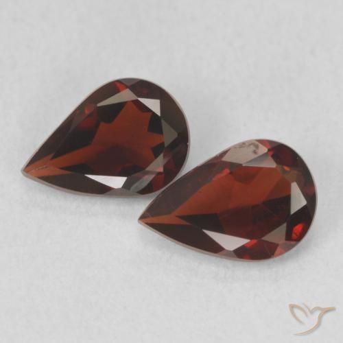 1.33ctw Natural Currant Red Pyrope Garnet, Pear Shape, VVS-VS