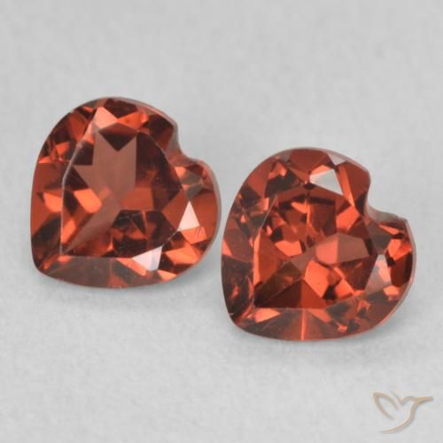1.11ctw Natural Bright Red Pyrope Garnet, Heart, VVS-VS